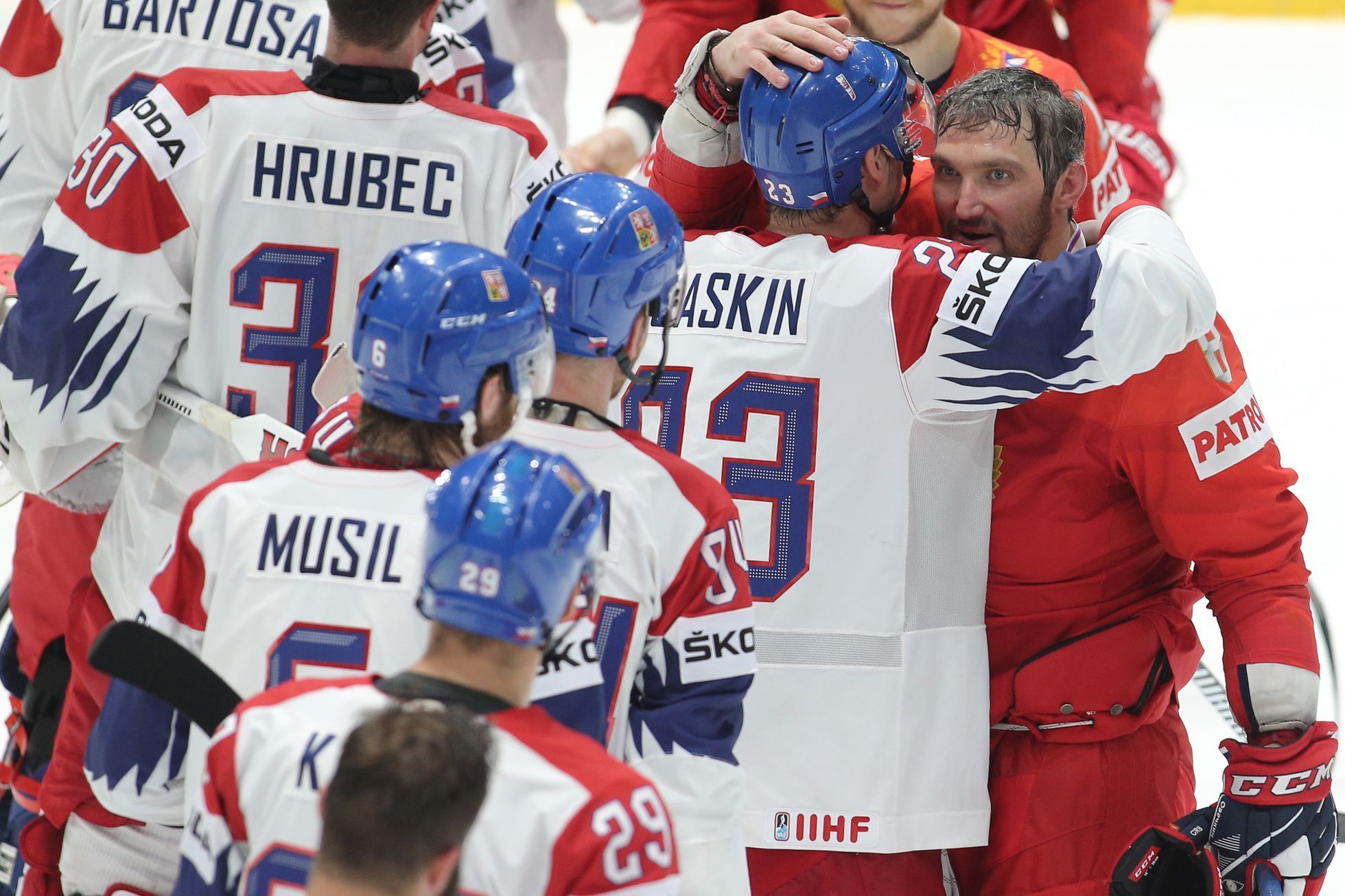 Česko - Rusko na MS v hokeji 2019, zápas o bronz: Dmitrij Jaškin a Alexander Ovečkin