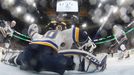 7. finále NHL 2018/19, Boston - St. Louis: Brankář Jordan Binnington