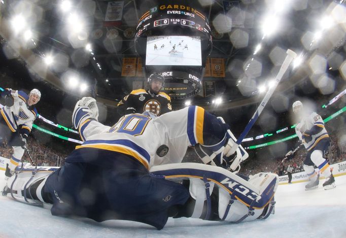 7. finále NHL 2018/19, Boston - St. Louis: Brankář Jordan Binnington