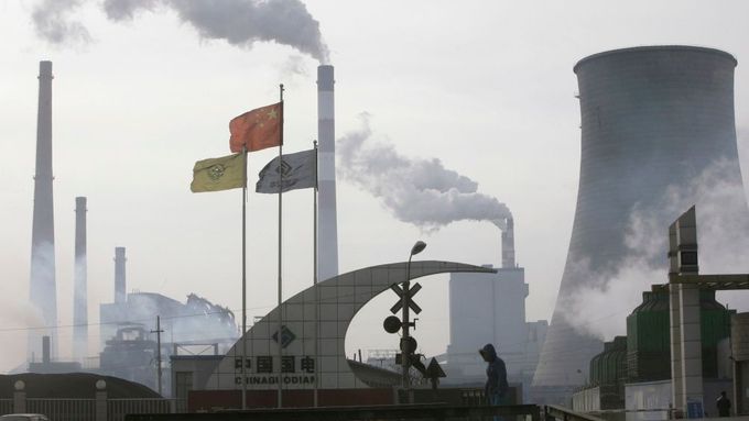 Uhelná elektrárna v čínském Š'-cuej-šan.