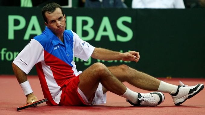 Radek Štěpánek Federerovi statečně vzdoroval.