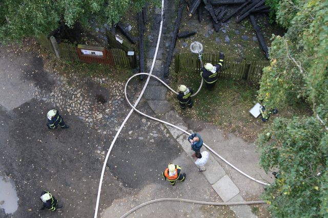 V Plané na Tachovsku shořela brzy ráno fara