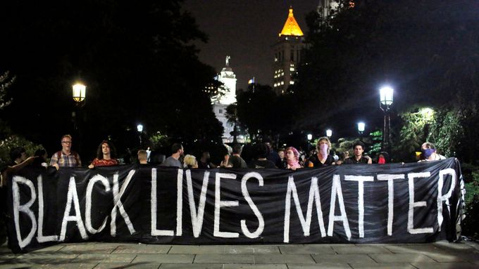 Protest Black Lives Matter před třemi dny v New Yorku.