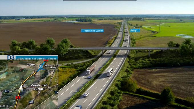 Podívejte se na nový úsek D3 pohledem Ředitelství silnic a dálnic.