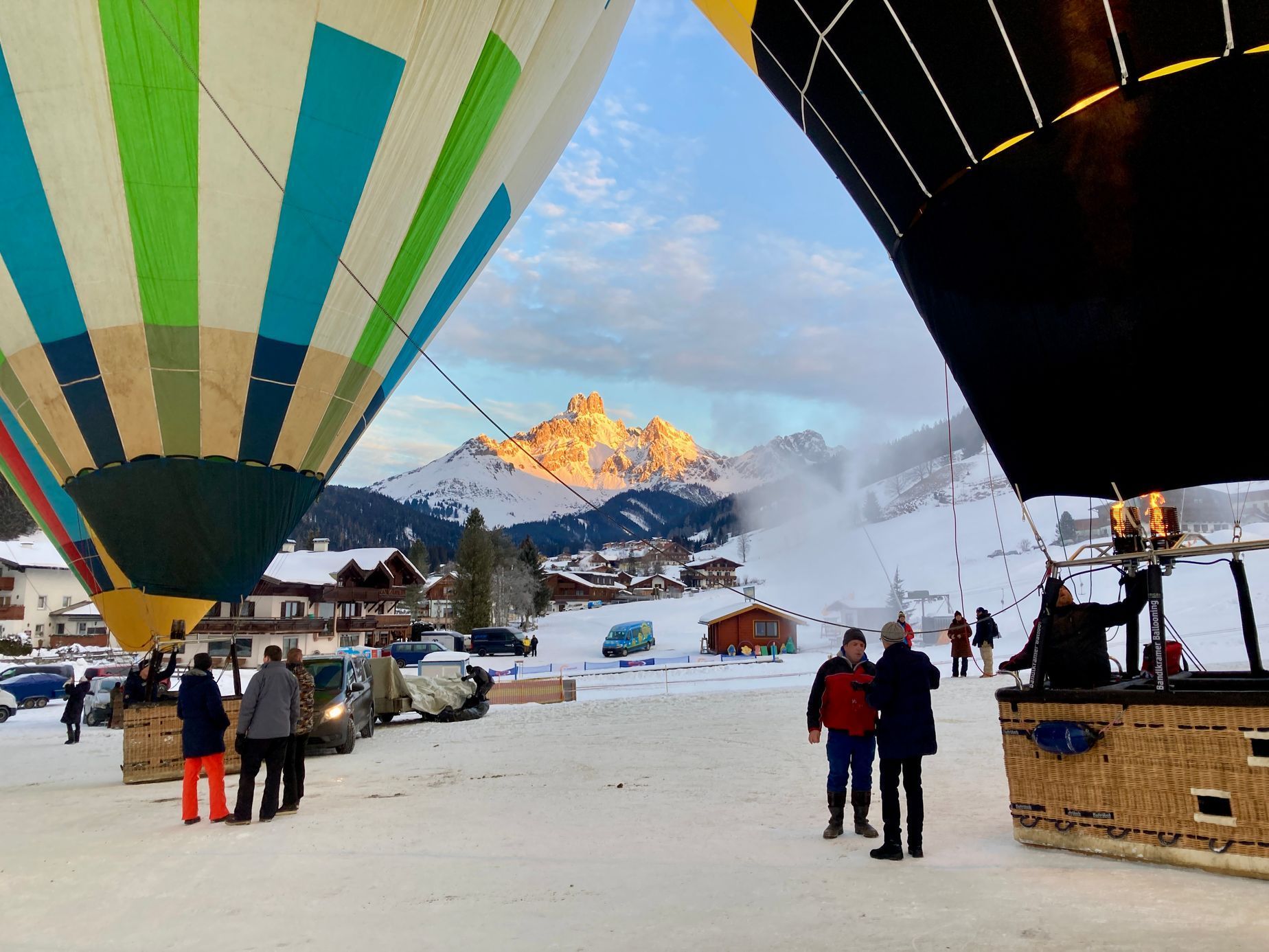 Zimní balonová fiesta Filzmoos