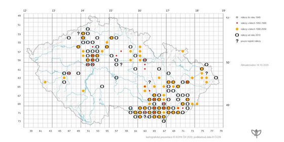 Extent of Bajaj (as of October 2020) according to the database of the Agency for Nature and Landscape Conservation