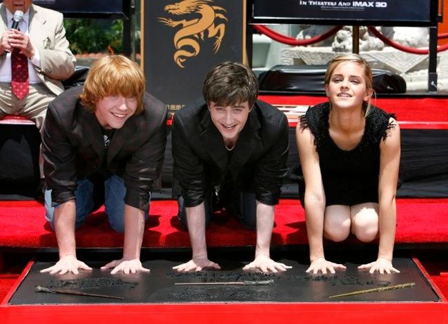 Emma Watsonová, Rupert Grint a Daniel Radcliffe