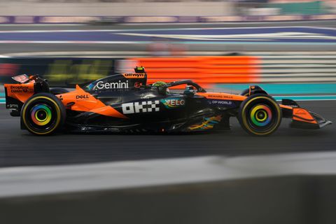 Lando Norris, McLaren ve, VC Abú Zabí F1 2025