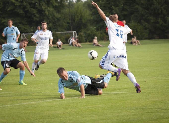 Přátelské fotbalové utkání: SK Sigma Olomouc - FC Nitra (0:1) hrané v Slatinicích na Olomoucku 4. července 2012.