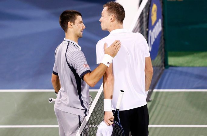 Tomáš Berdych a Novak Djokovič