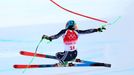 Alice Robinsonová padá v super-G na ZOH 2022 v Pekingu