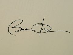 První podpis Baracka Obamy jako nového prezidenta USA. Nezkoušejte jej kopírovat.