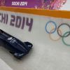 Great Britain's two-men bobsleigh pilot Deen speeds down the track during an unofficial men bobsleigh progressive training at the Sanki sliding center in Rosa Khutor, a venue for the Sochi 2014 Winter