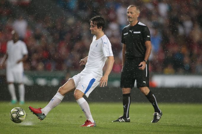 Tomáš Rosický na své rozlučce v Praze 9. 6. 2018.