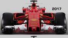 F1: Ferrari SF70H (2017) vs. SF16-H (2016)