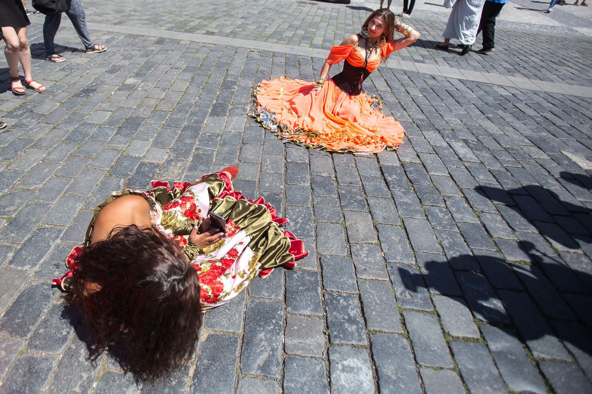 Romský festival Khamoro - průvod Prahou, 2017