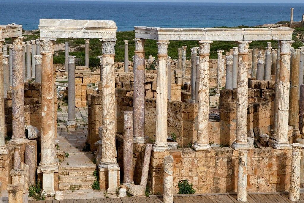 Libye: Leptis Magna - starověké středomořské město