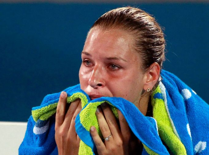 Dominka Cibulková dostala ve finále turnaje v Sydney (2013) od Radwaňské dva kanáry.