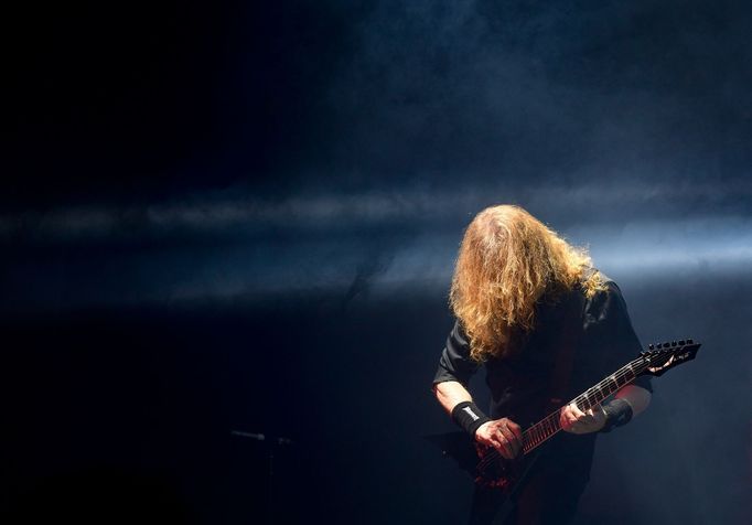 Zpěvák a kytarista Megadeth Dave Mustaine.