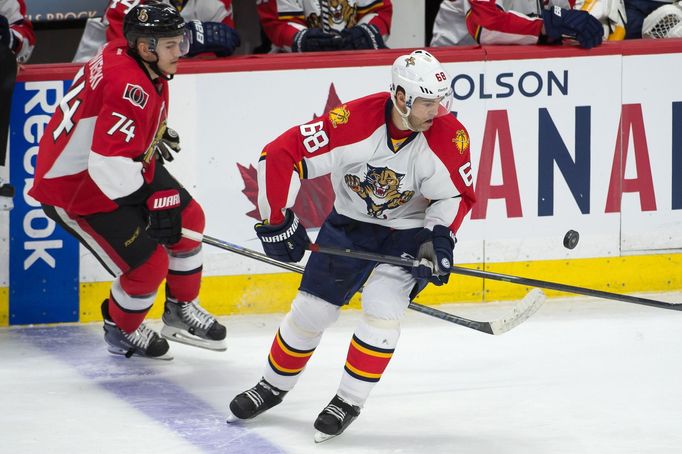 NHL: Florida Panthers at Ottawa Senators (Jágr, Borowiecki)