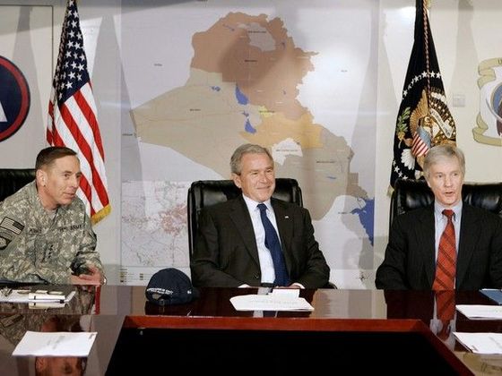 Bush, Petraeus, Crocker