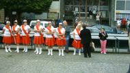 Social Democrats held a rally in Uherský Brod. They were supported by one of the oldest clubs of local cheerleaders.