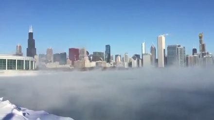 Chicago sevřel mráz větší než na obou zemských pólech. Může za to vír