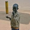 Uganda - Malá žebračka