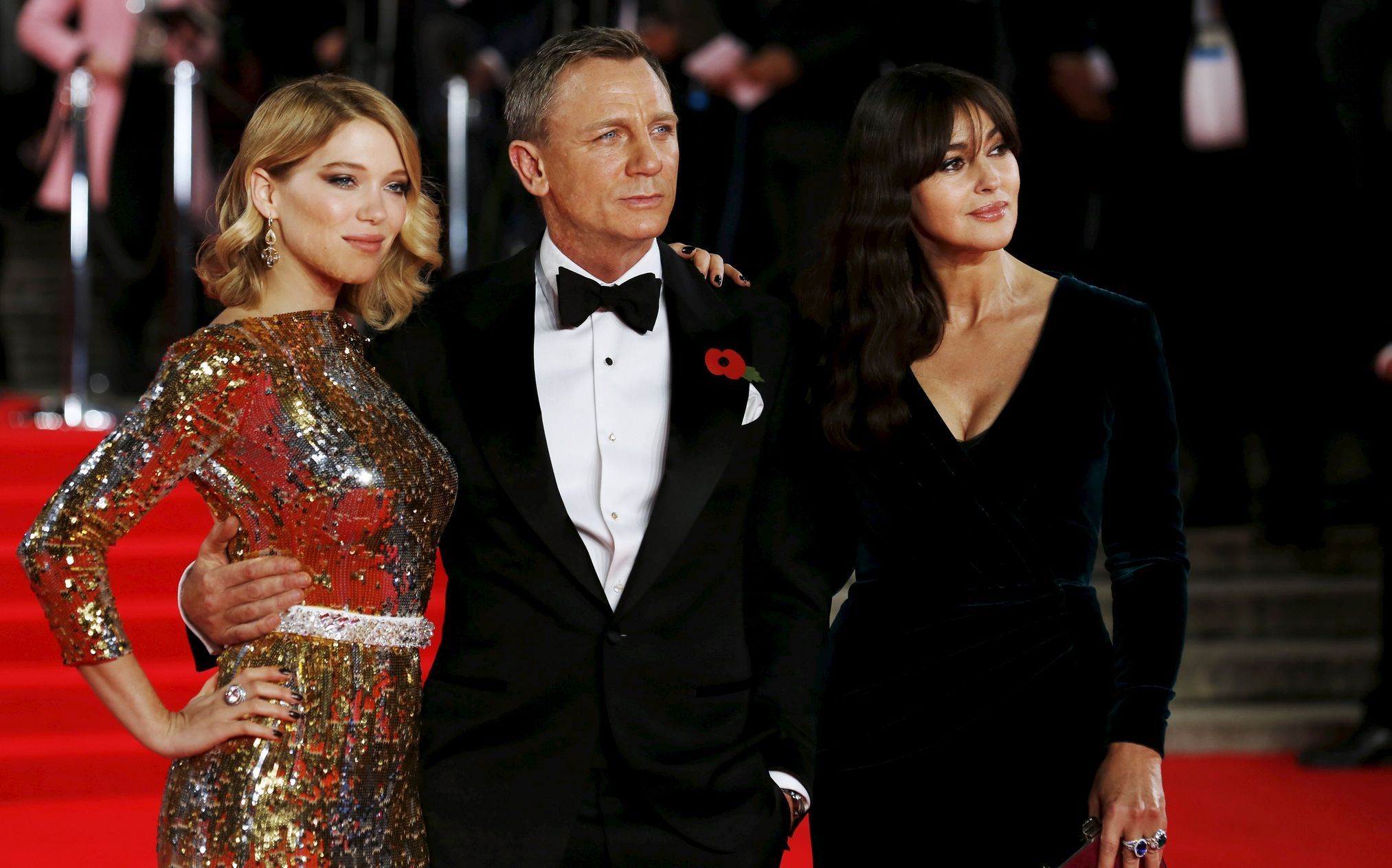 Lea Seydoux, Daniel Craig and Monica Bellucci