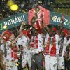 Slávisté slaví vítězství ve finále MOL Cupu se Spartou