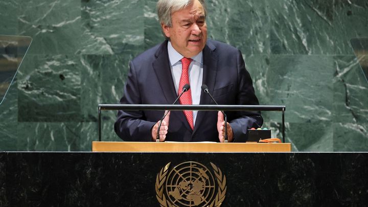 Plíživá anexe Západního břehu a totální ničení Gazy musí přestat, řekl Guterres; Zdroj foto: Reuters