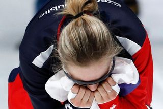 Karolína Erbanová slaví bronz v závodě na 500 m na ZOH 2018