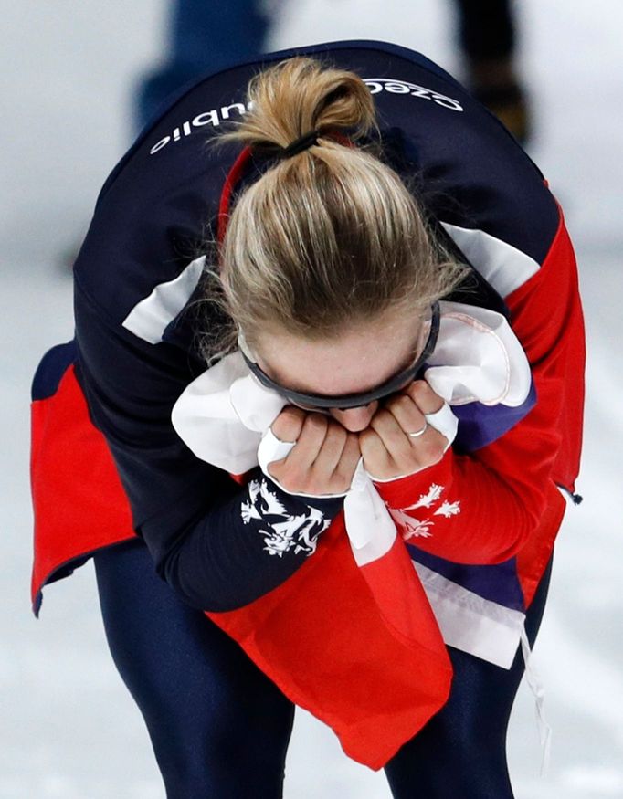 Karolína Erbanová slaví bronz v závodě na 500 m na ZOH 2018