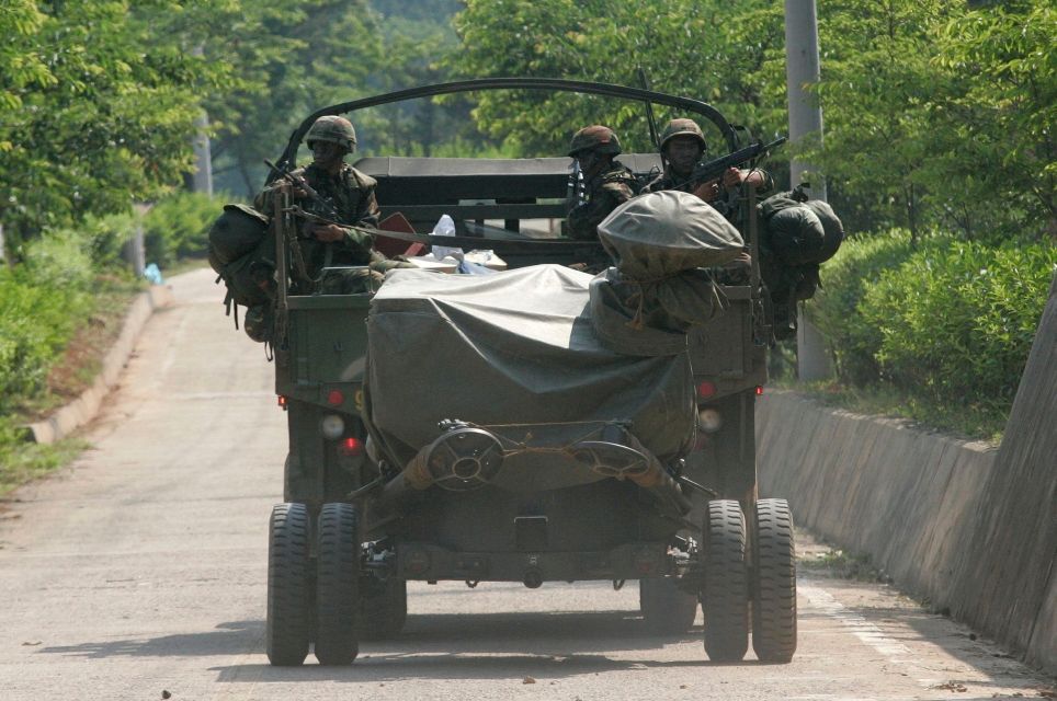 Jižní Korea - vojenské cvičení
