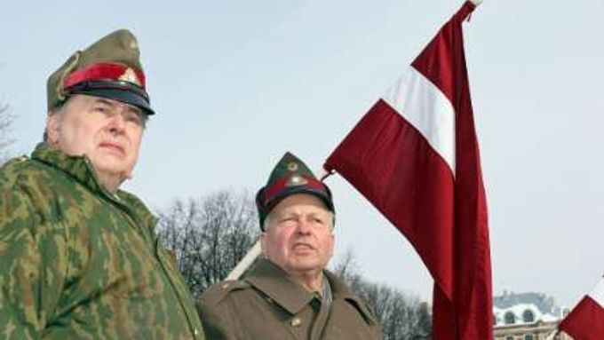 Lotyšští veteráni SS.