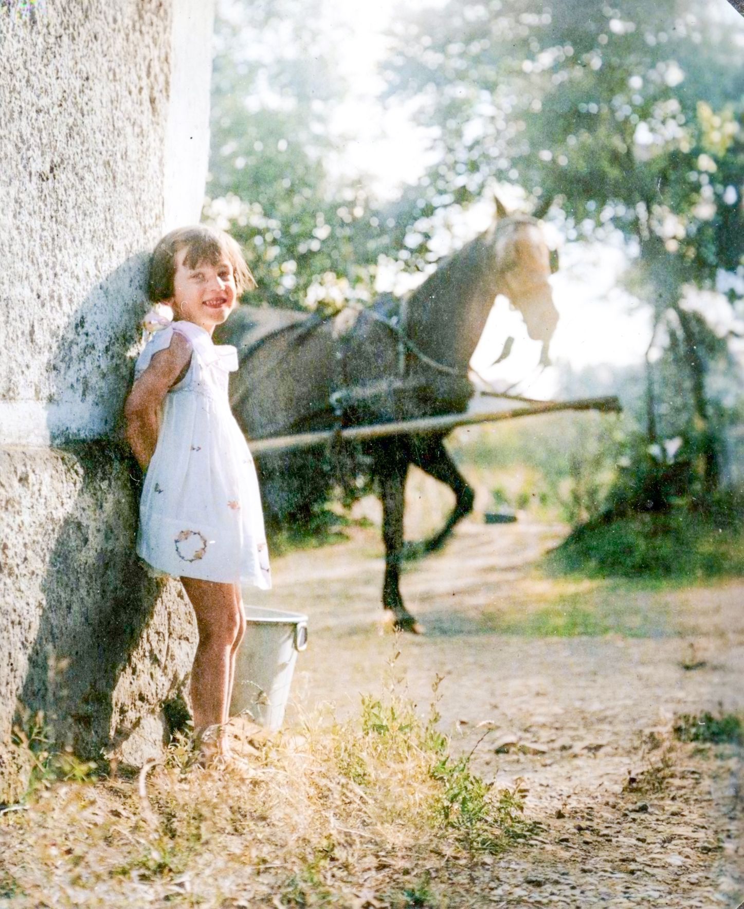 Tenkrát v létě, léto. Retro. Historie. Kolorované fotografie, Zahraničí, Fortepan