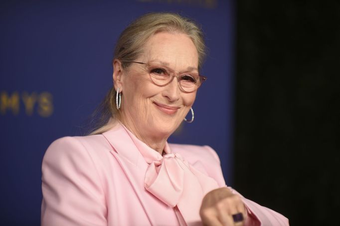 Na snímku z předávání cen Emmy je herečka Meryl Streep.