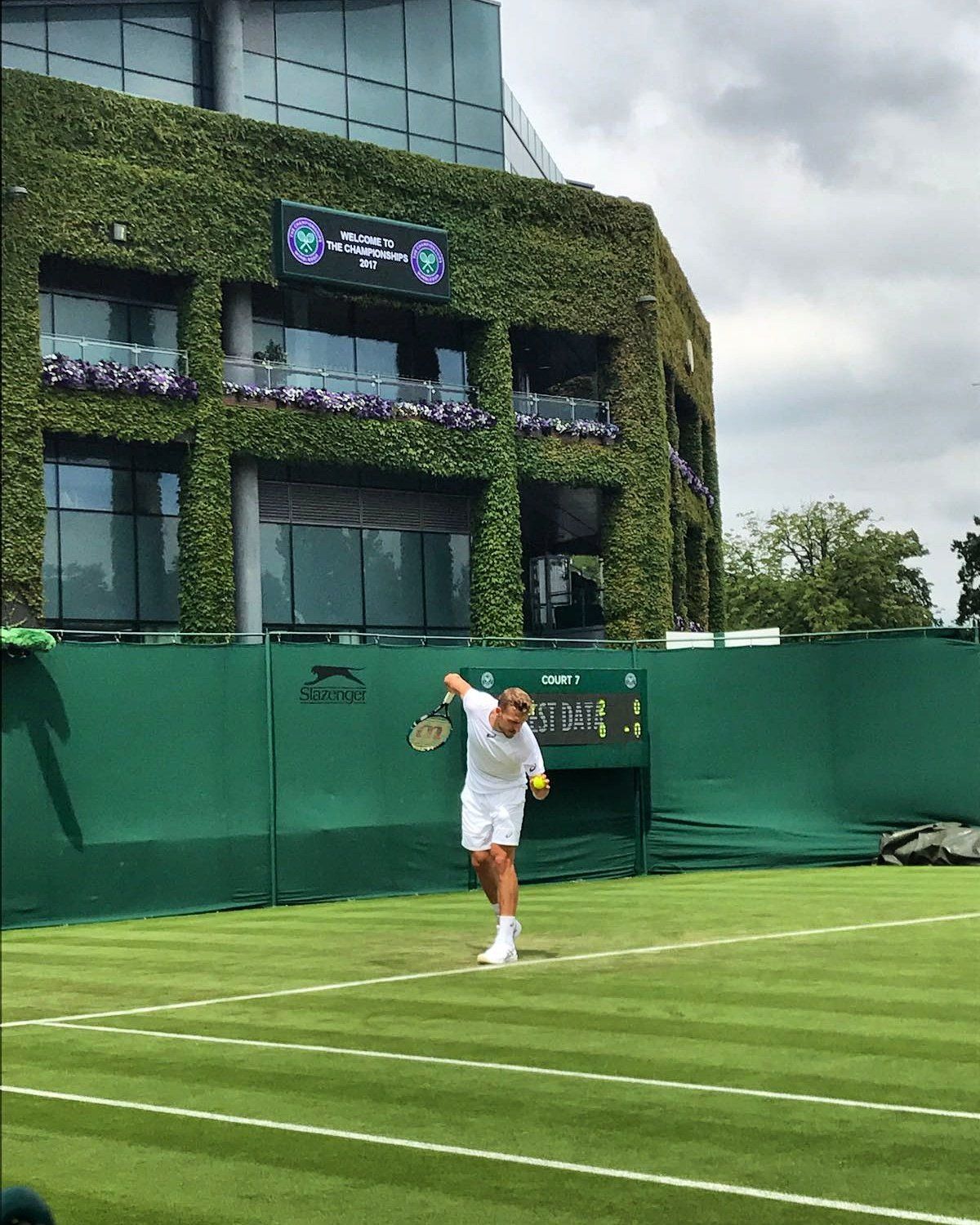 Alex Ward na Wimbledonu