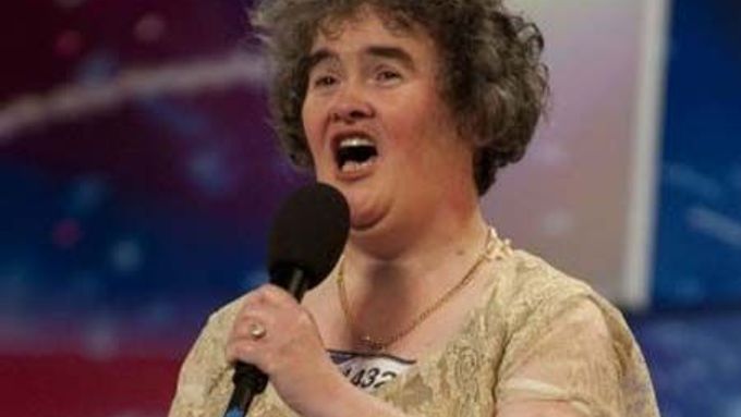 Susan Boyle při vystoupení, které dojalo celý svět