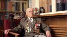 April 9 2005-Yerevan, Armenia: Suren Sarkisian, an Armenian WWII veteran, fought in the red army in the artillery on the Russian Front. For his bravery he received the highest Communist miitary honor: The hero of the Soviet Union. May 8th marks the end of the WWII. (Jonathan Alpeyrie/Polaris)