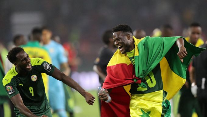 Radost fotbalistů Senegalu.