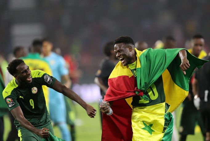 Radost fotbalistů Senegalu.