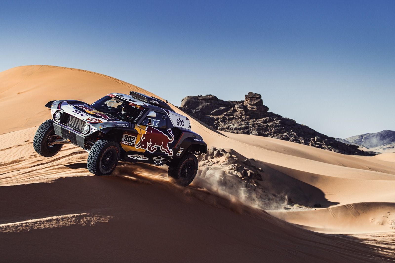 Stéphane Peterhansel (Mini) v 2. etapě Rallye Dakar 2021