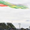Akrobatická letadla italských leteckých sil před závodem MotoGP v Misanu