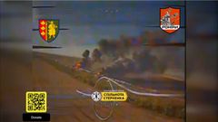 Ukrajinský dronový útok na vlak