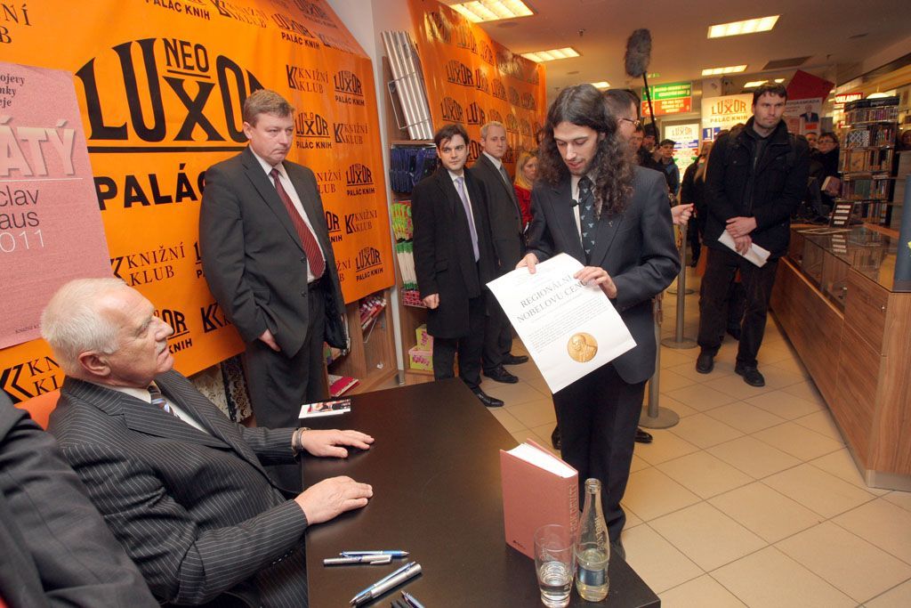 Autogramiáda Václava Klause