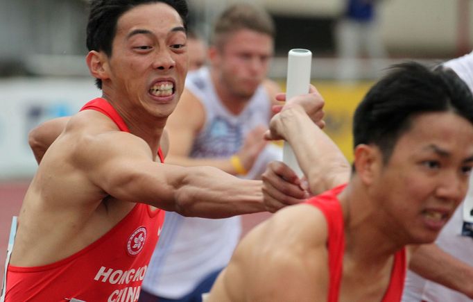 Atletka, Memoriál Josefa Odložila 2013: štafeta 4x100 m, Hongkong