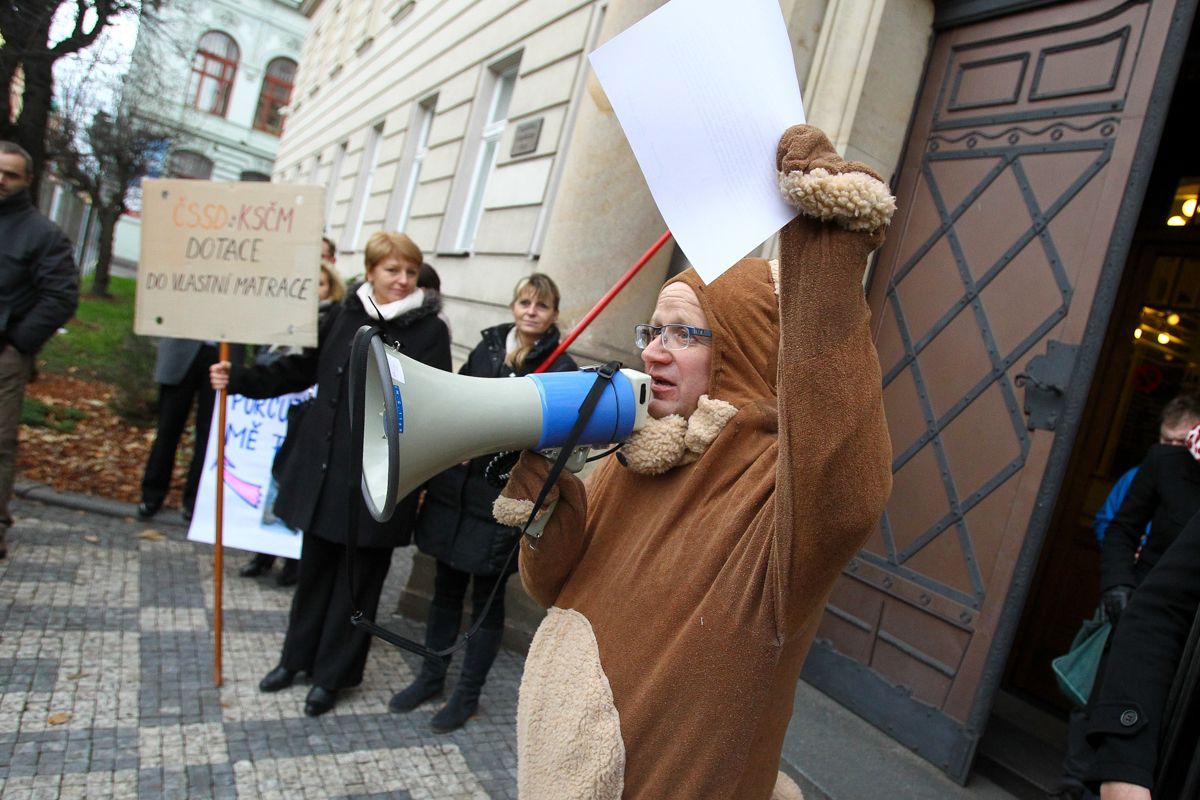 Demonstrace starostů Středočeského kraje 23.11.2015