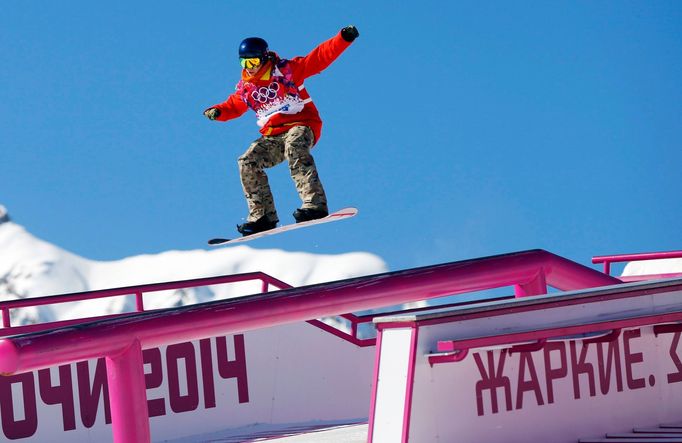 Belgičan Seppe Smits na OH v Soči 2014 (snowboarding, slopestyle)