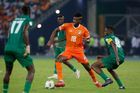 Ibrahim Sangaré v zápase Pobřeží slonoviny na Africkém poháru